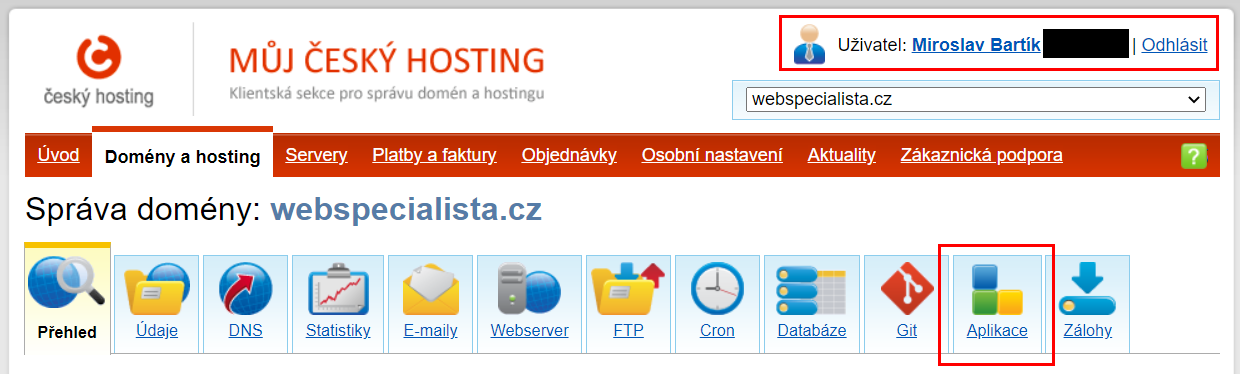 miroslav bartik blog hosting instalace miroslavbartik.cz